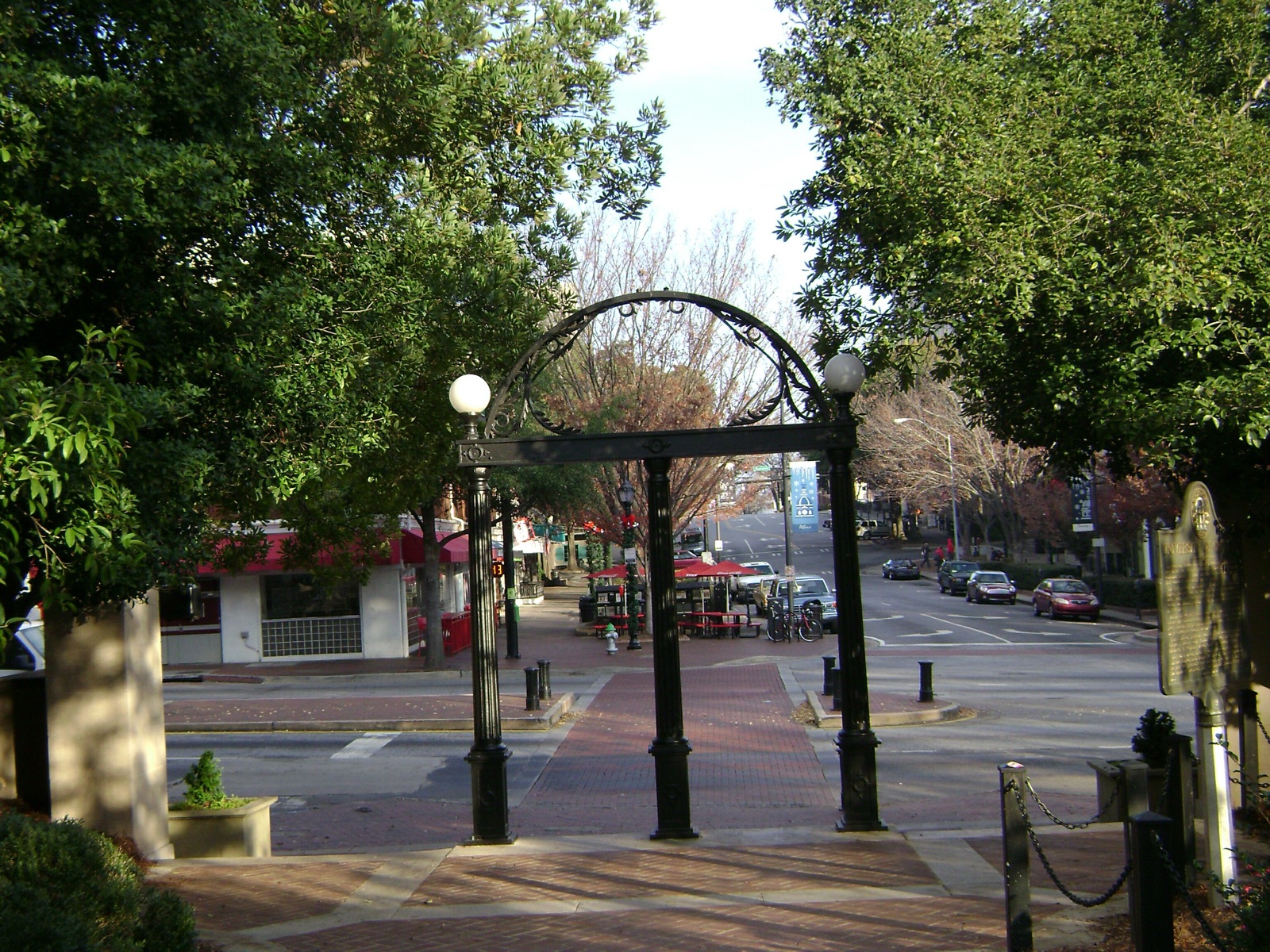 Downtown Athens historic district near the UGA Arch
