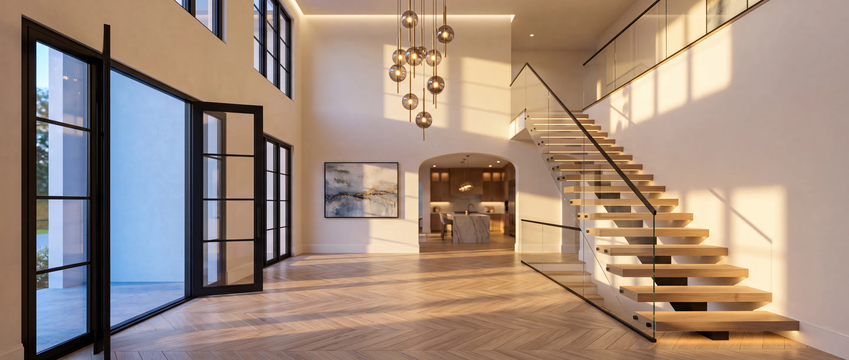 Entry and stairwell