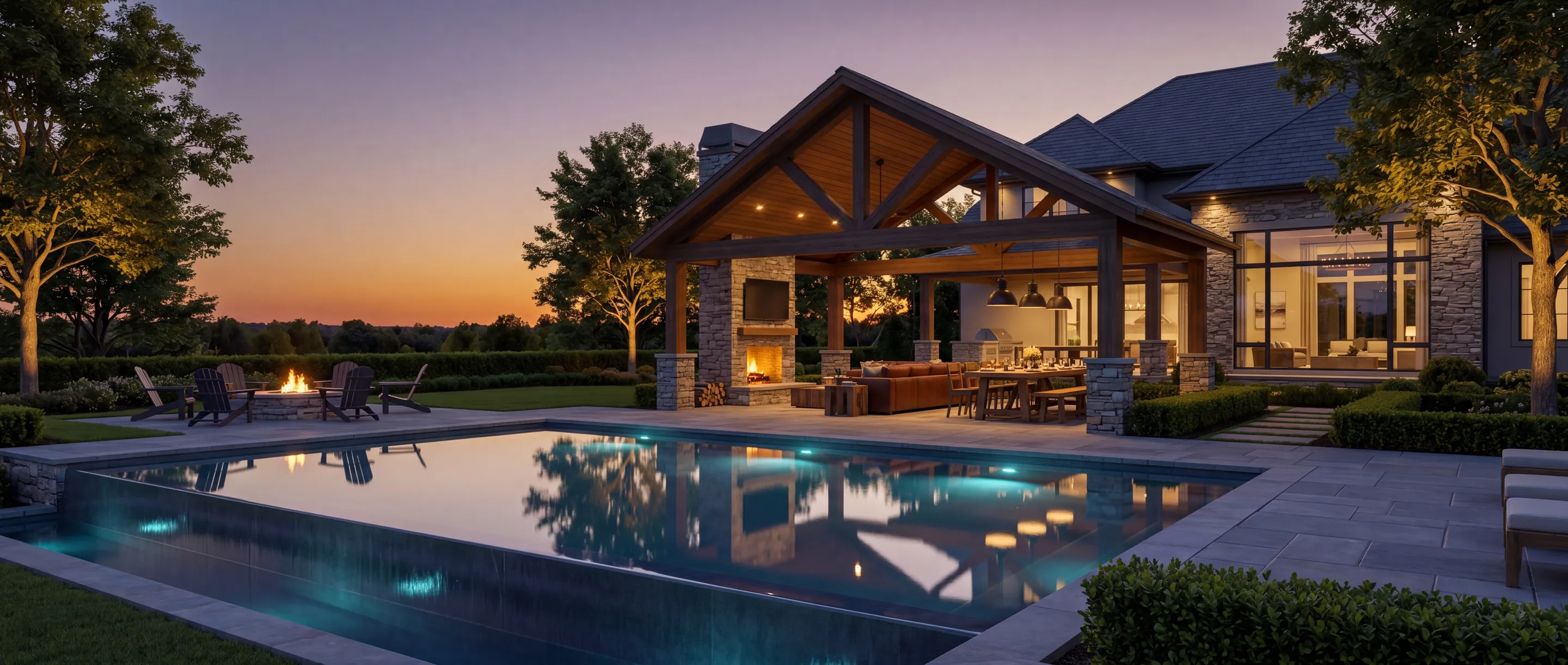 Backyard and outdoor space
