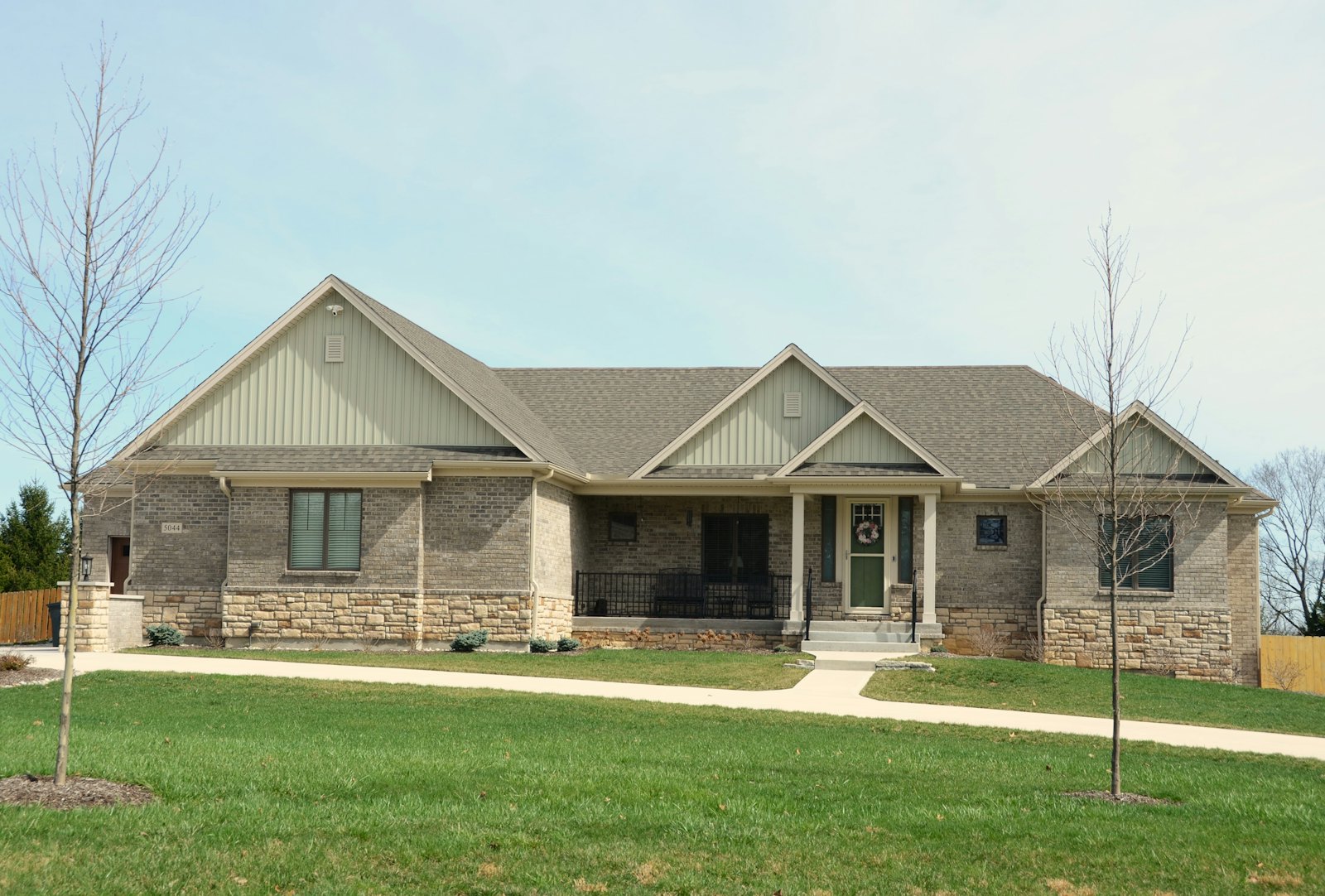 Newer-construction brick home in North Atlanta